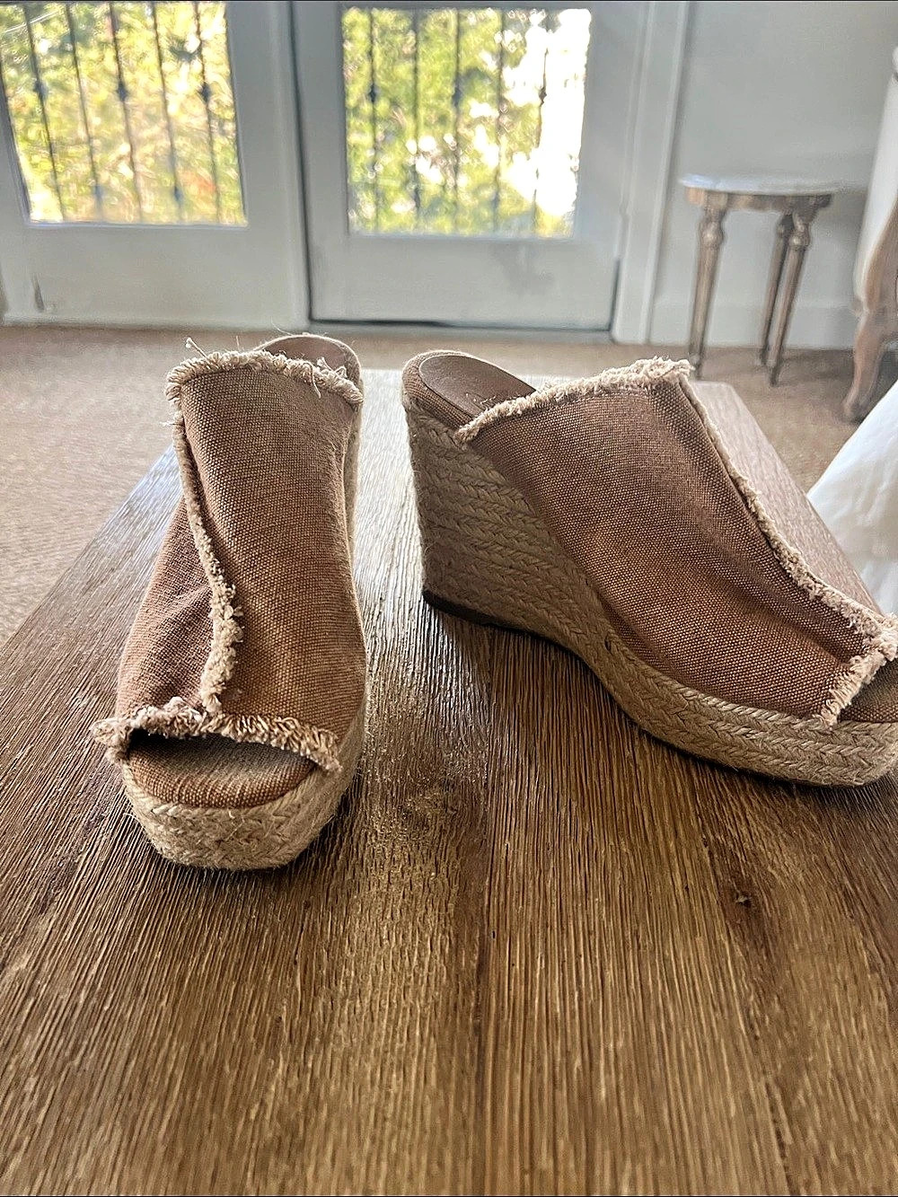 Castaner Wedge Espadrille in tan size 38